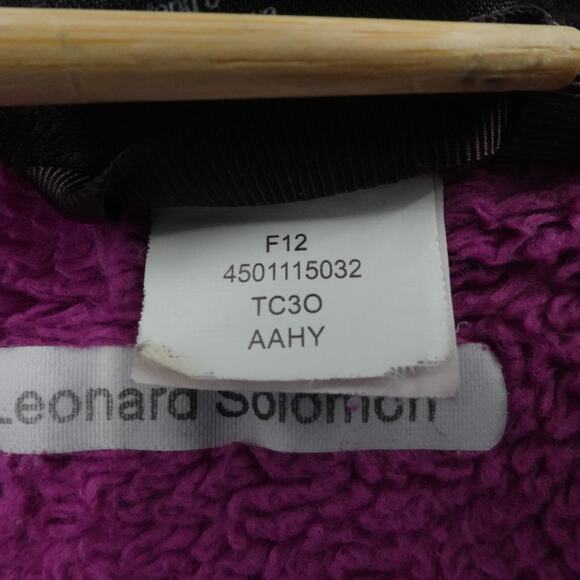 North‎ Face Jacket Womens Large Purple Fleece Full Zip Outdoor Fuzzy Winter Warm - Picture 14 of 16